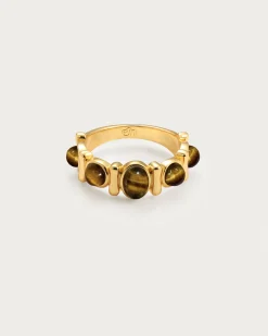 Bague Bandeau Oeil de Tigre