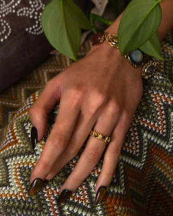 Bague Bandeau Oeil de Tigre