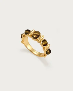 Bague Bandeau Oeil de Tigre