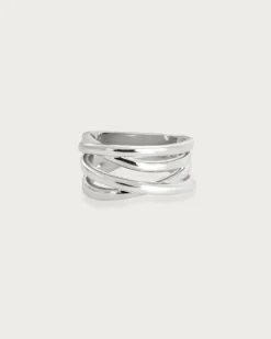 Bague Criss Cross En Argent