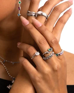 Bague En Argent Daisy Rose