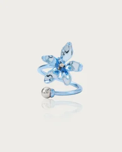 Bague Lys Bleu Métallisé