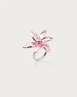 Bague Lys Rose Métallisé