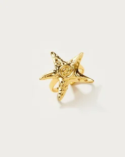 Bague Étoile de Mer Dorée
