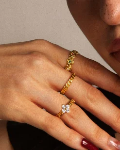 Bague Trèfle Chanceux En Or