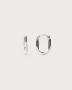Boucles d'Oreilles À Maillons En Argent