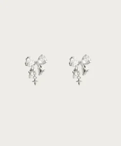 Boucles d'Oreilles À Nœud Scintillant