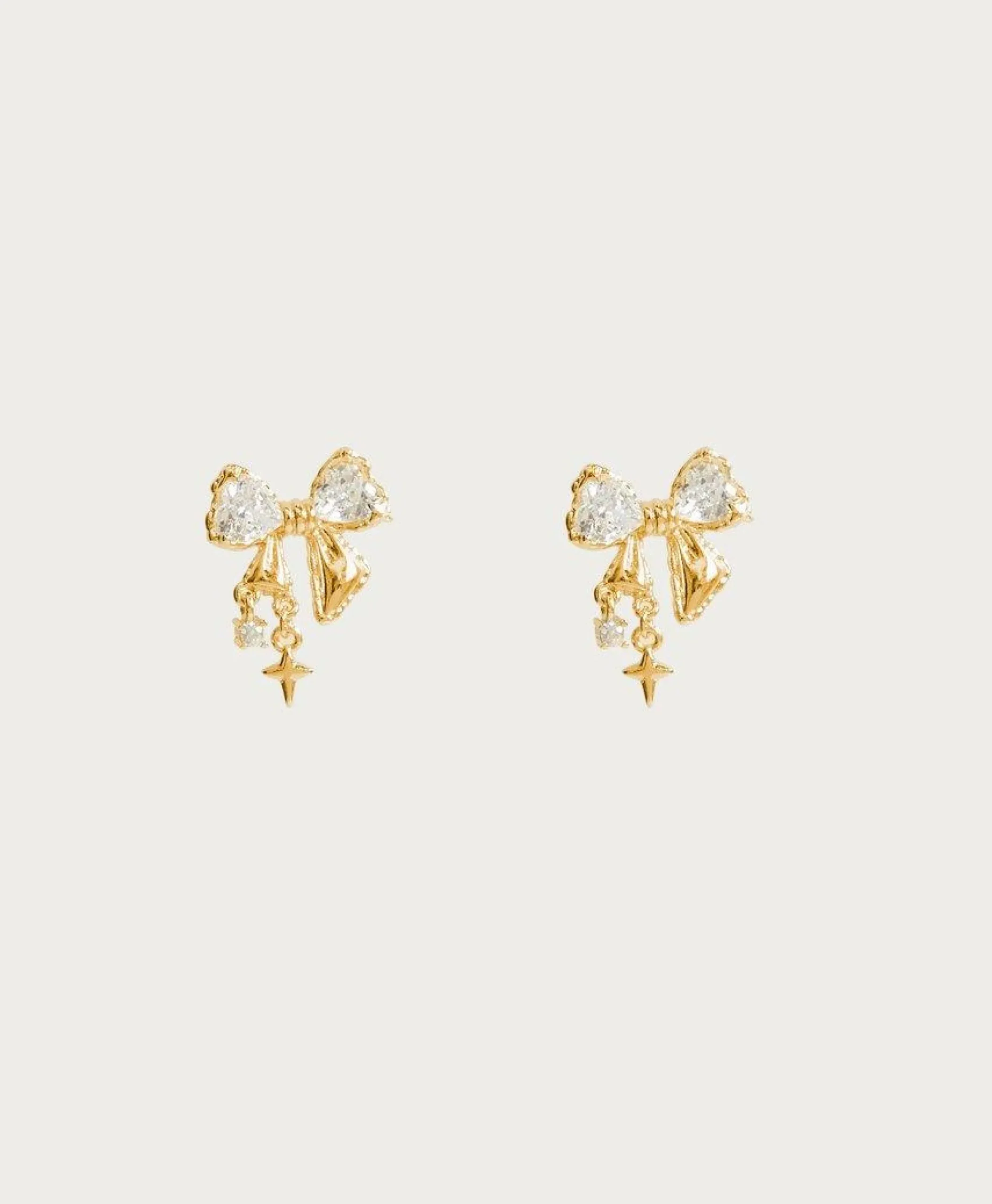 Boucles d'Oreilles À Nœud Scintillant