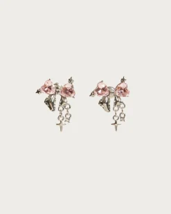 Boucles d'Oreilles À Nœud Scintillant