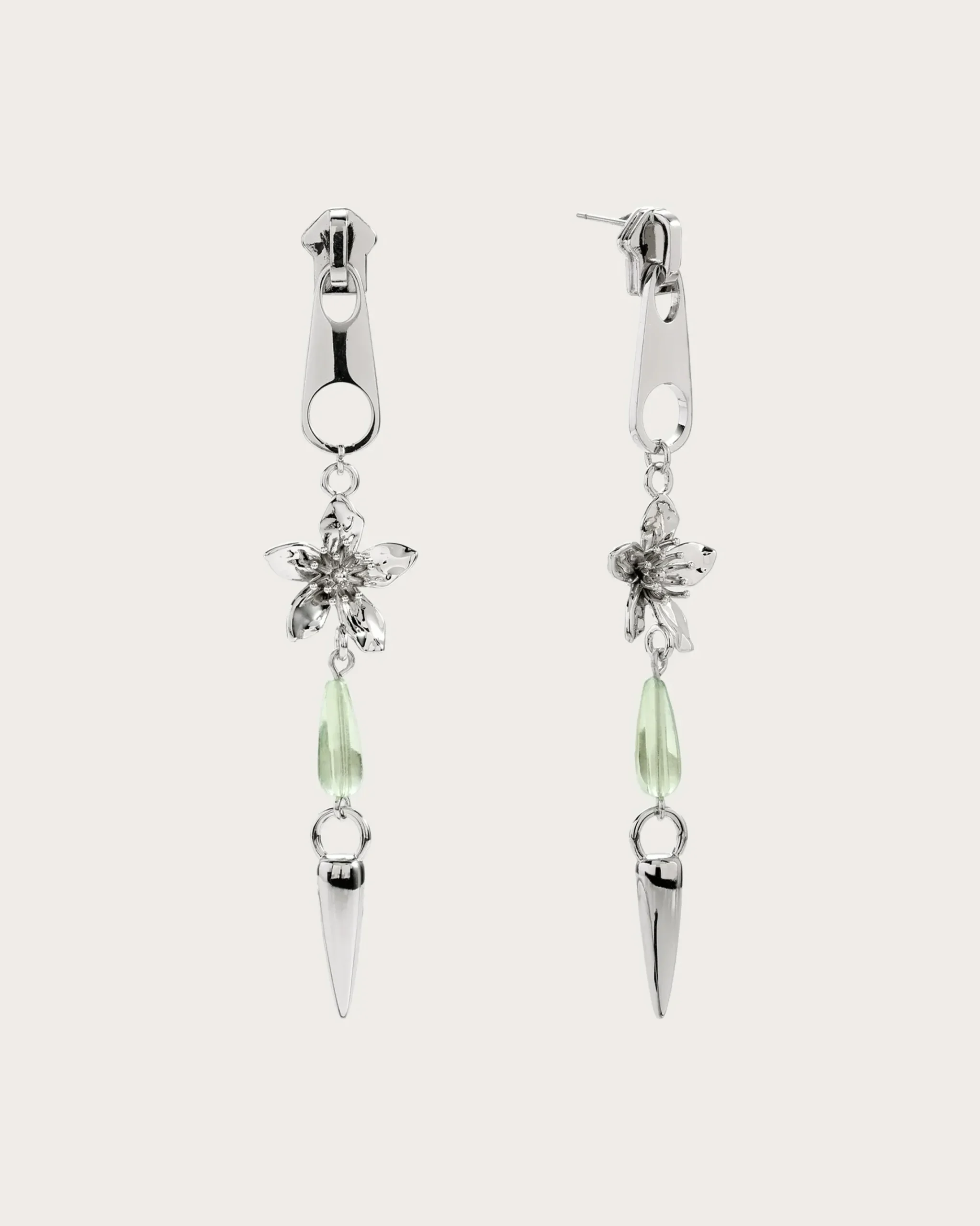 Boucles d'Oreilles À Pointes Zippées