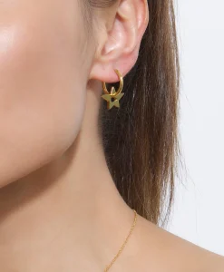 Boucles d'Oreilles Coeur Étoile