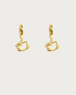 Boucles d'Oreilles Créoles Kitty