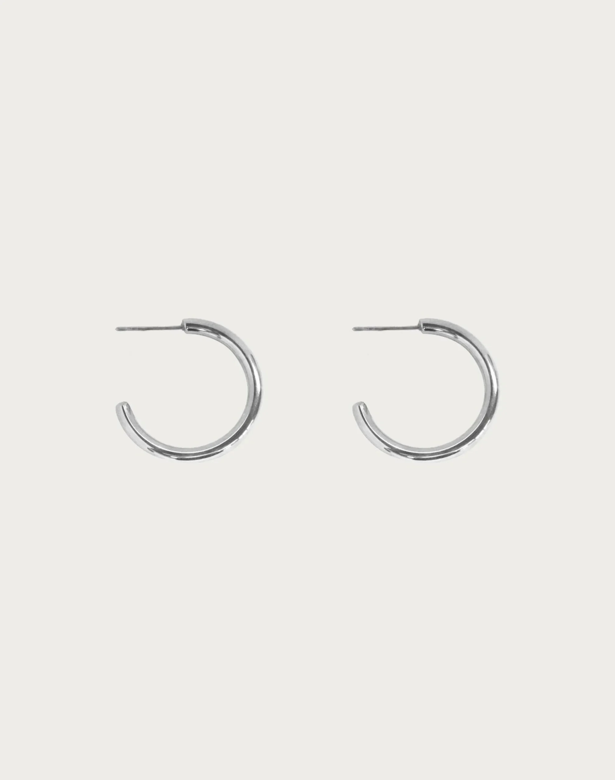 Boucles d'Oreilles Créoles Sans Fin Dorées 30 Mm