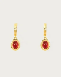 Boucles d'Oreilles Devon En Carnelian