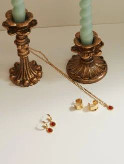 Boucles d'Oreilles Devon En Carnelian