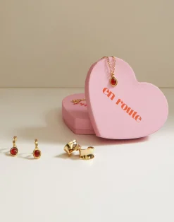 Boucles d'Oreilles Devon En Carnelian