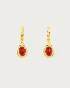 Boucles d'Oreilles Devon En Carnelian