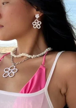 Boucles d'Oreilles Fille Des Années 60