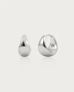 Boucles d'Oreilles Goutte d'Eau En Argent