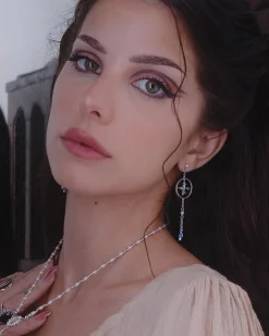 Boucles d'Oreilles L'Étoile En Argent
