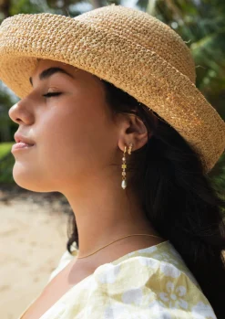 Boucles d'Oreilles Pendantes À Fleurs