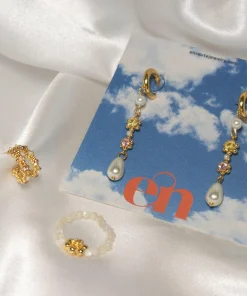 Boucles d'Oreilles Pendantes À Fleurs