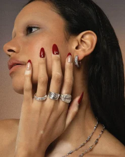 Boucles d'Oreilles Sérénade d'Orchidées En Argent