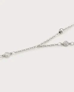 Bracelet Chaîne À Main Hojas coin En argent