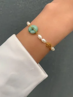 Bracelet de Perles d'Amour En Jade