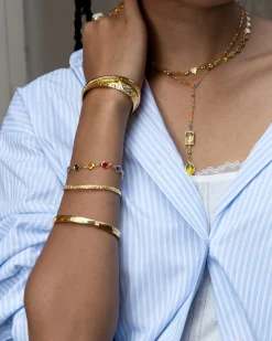 Bracelet Texturé Doré