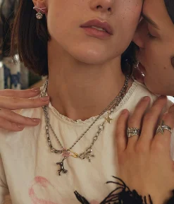 Collier À Nœud Rose Kitty