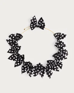 Collier Avec Nœud À Pois