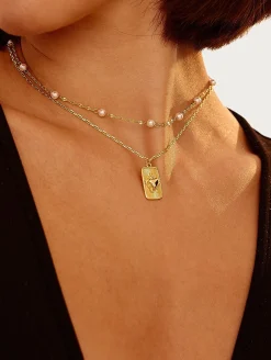 Collier Avec Étiquette Sacré-Cœur