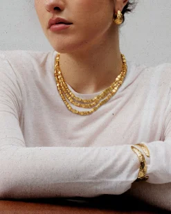 Collier Carré Texturé