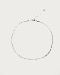 Collier Chaîne À Chevrons de 3 Mm En Argent