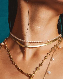 Collier Chaîne À Chevrons de 5 Mm