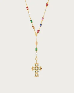 Collier Croix de Perles Amoureux D’Hélius