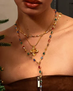 Collier Cruz Flor
