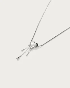 Collier Cœur Doré Drip de Venom En Argent
