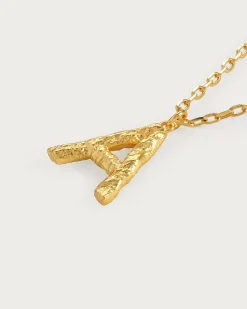Collier de Lettre Initiale Texturée