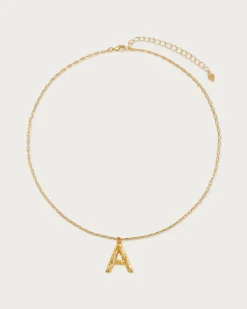 Collier de Lettre Initiale Texturée