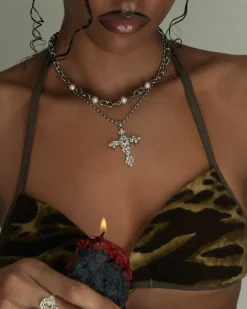 Collier de Perles Essence En Argent