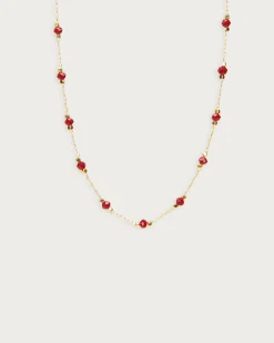 Collier de Perles Rouges
