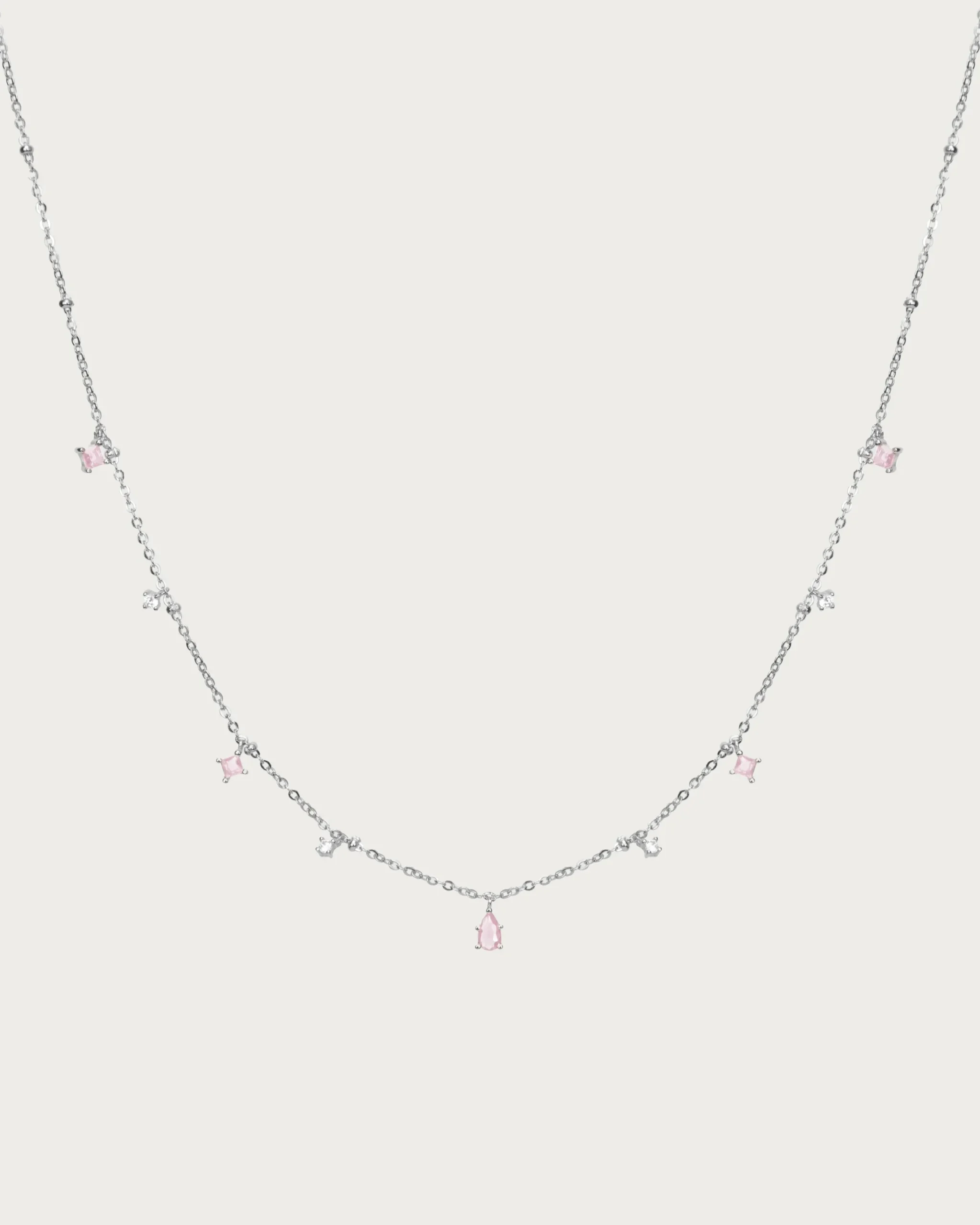 Collier Elysée En Argent En Rose