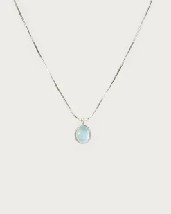 Collier En Pierre Aigue-Marine