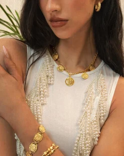 Collier Hojas Doré