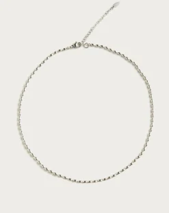 Collier Mini Perles En Métal