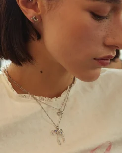 Collier Noeud En Argent