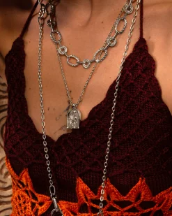 Collier Serpent En Argent