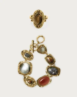 Ensemble Bracelet Et bague Athena En or
